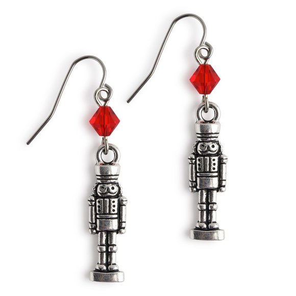 Nutcracker Earrings Christmas Holiday Dangle for Women Girls Jewelry Gifts - Picture 5 of 6